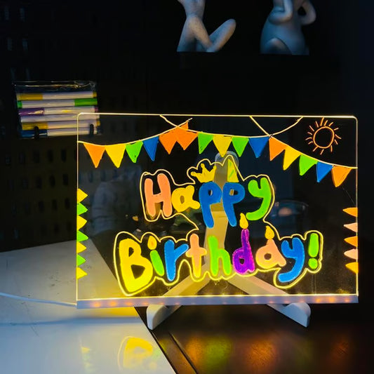 🎁Acrylic LED Message Board - For Vibrant, Endless Expression!