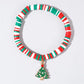 Christmas polymer clay pendant bracelet party New Year holiday accessories